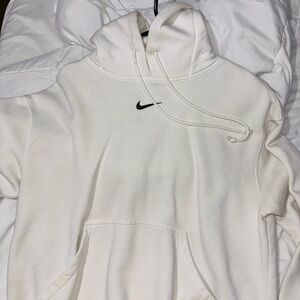 Nike Women's White Hoodie OVERSIZED